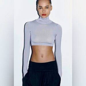 ZARA SHIMMER KNIT SWEATER